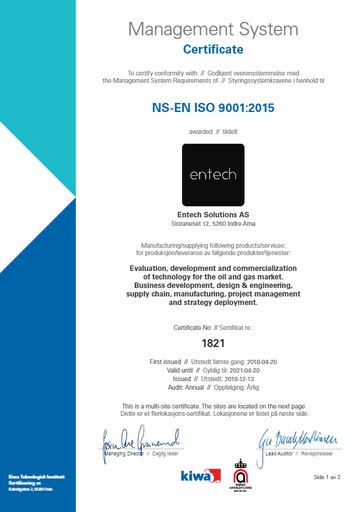Entech ISO9001_2015 Certificate (2019)