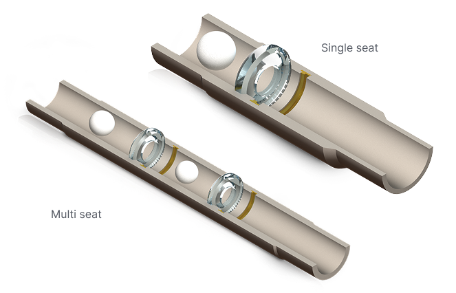Fantom™ single-seat and multi-seat glass solutions for packer setting and tubing testing