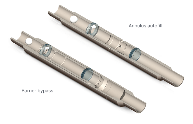 Fantom™ technology for efficient autofill using annulus and barrier bypass functions